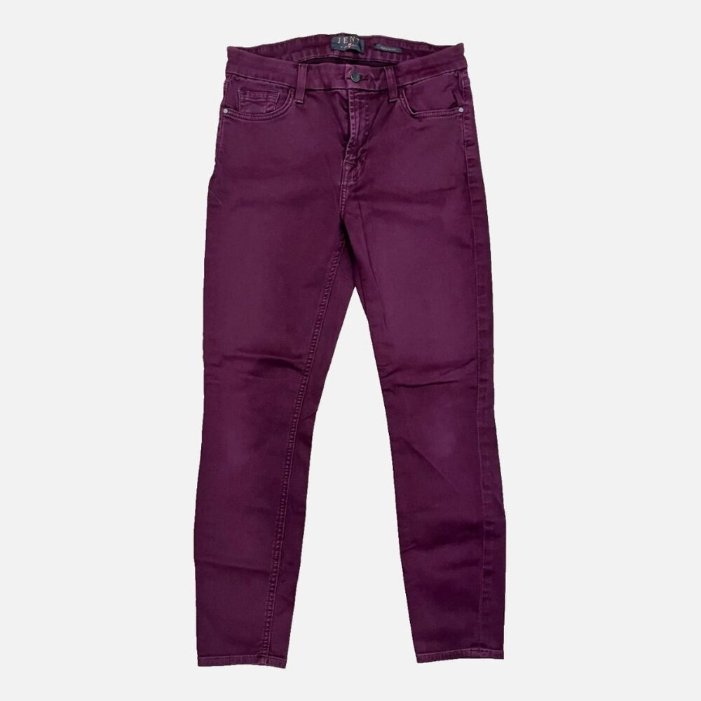 Women's Jeans "Jen7 by 7 For All Mankind" Purple Ankle Skinny Jeans Size 6